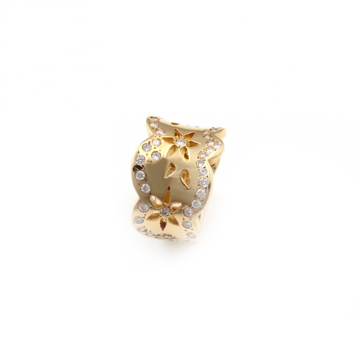 R038 Gul guld Ring med 0,95 ct diamanter - Golden øje smykker Shop
