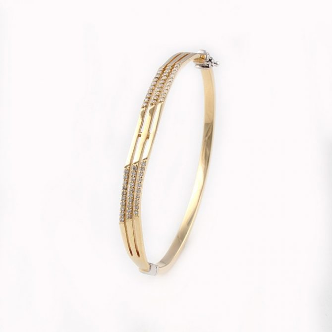 Blzk001 White Gold Armring with 0.78ct Diamonds - Golden Eye Jewellery ...